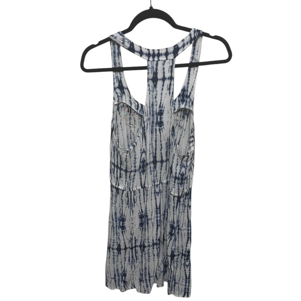Bebop brand tie-dyed tank mini dress with colorful embroidered front. EUC - Picture 3 of 7